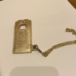 Kenneth Cole Gold I pod Nano holder with Chain